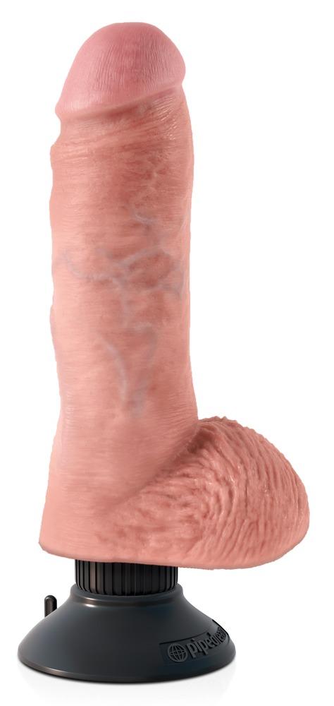 8" Vibrerende Dildo med Testikler – Fantastisk Tilbud!
