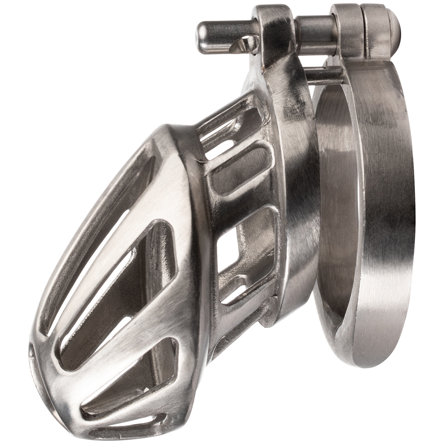 Bon4m S/m Metal Kyskhedsbælte - Silver - S