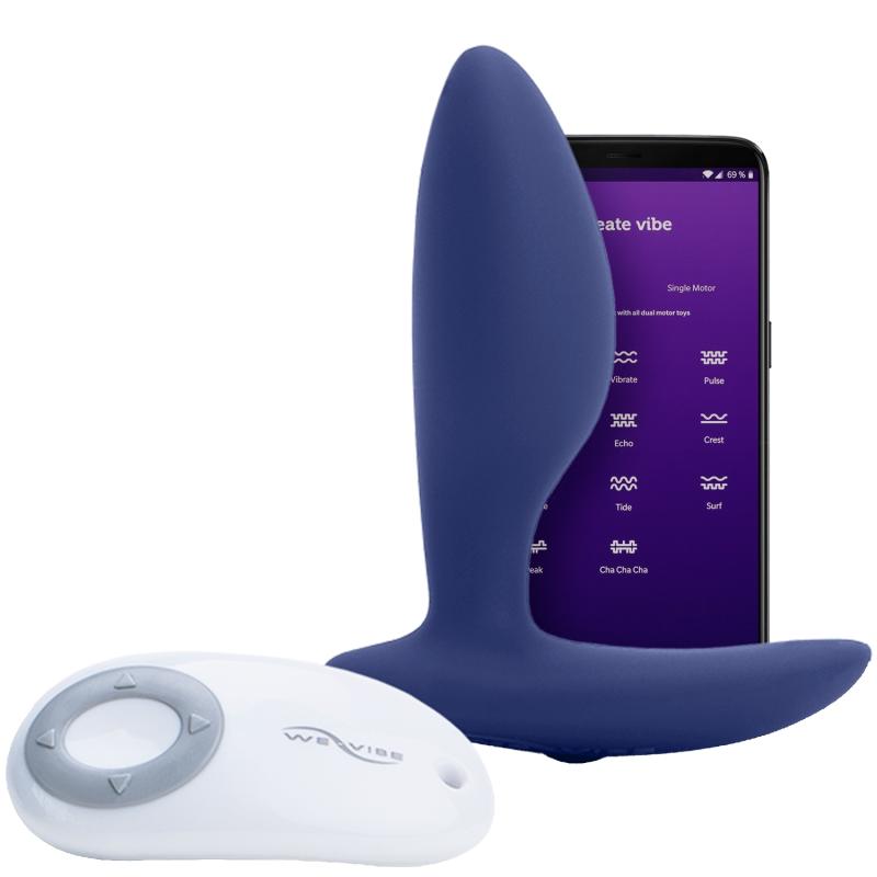 We-vibe Ditto Vibrerende Anal Plug Med Fjernbetjening Og App - Blå