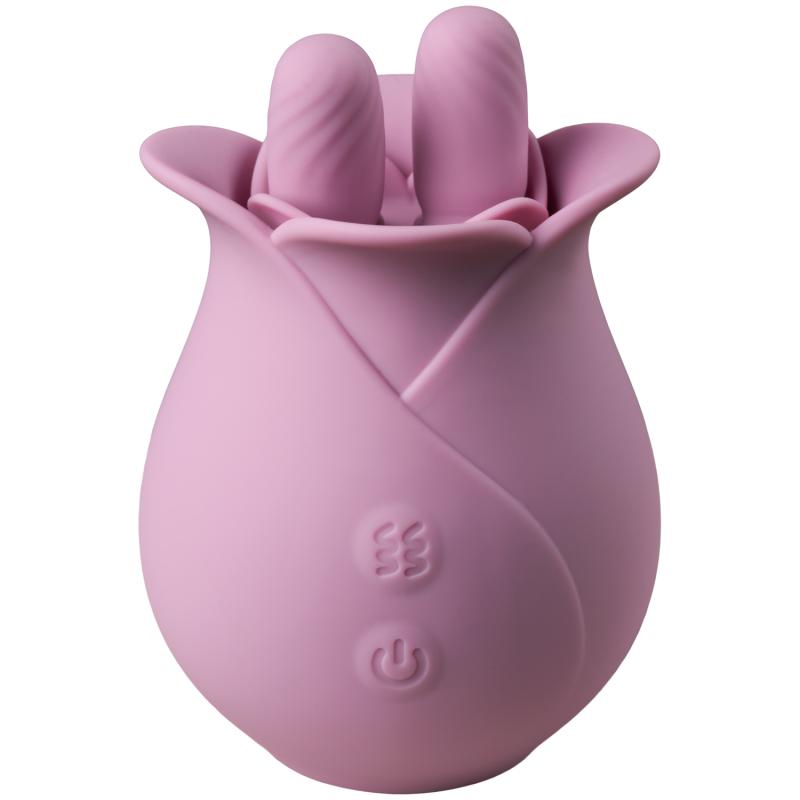 Amaysin Two Fingers Rose Klitoris Vibrator - Lilla