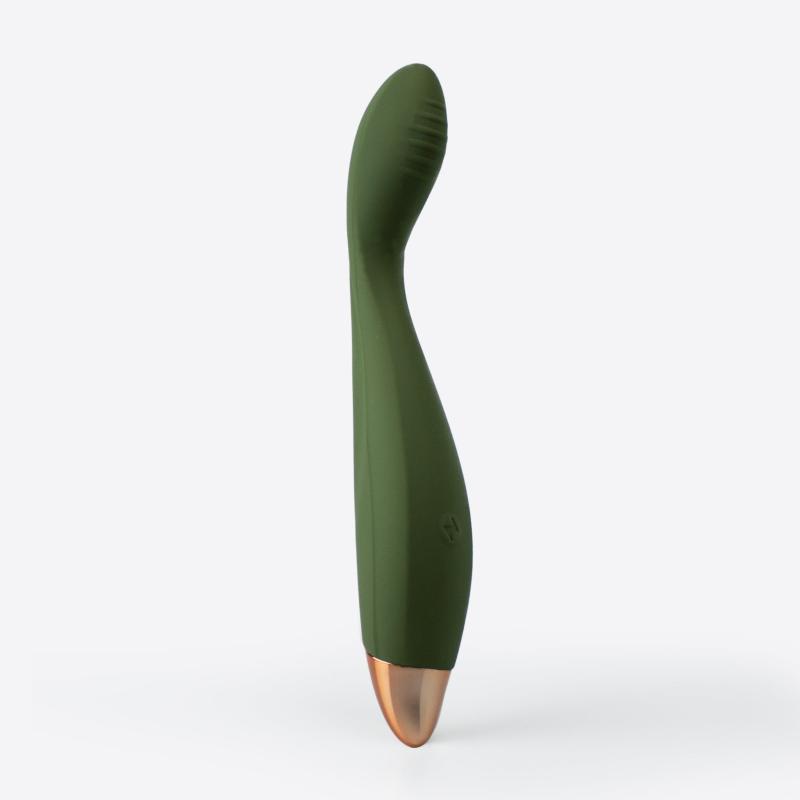 Amina Sleek Fleksibel Fingervibrator - Grøn Fornøjelse