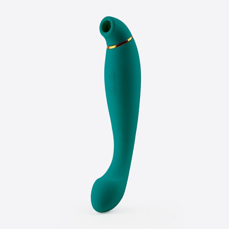 Amina Amor 3-i-1 Klitoris Stimulator - Teal Tilbud!
