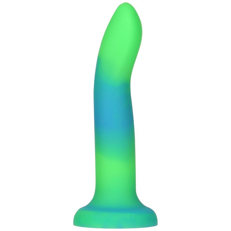Addiction Rave Dong i Blå og Grøn - Lysende Dildo