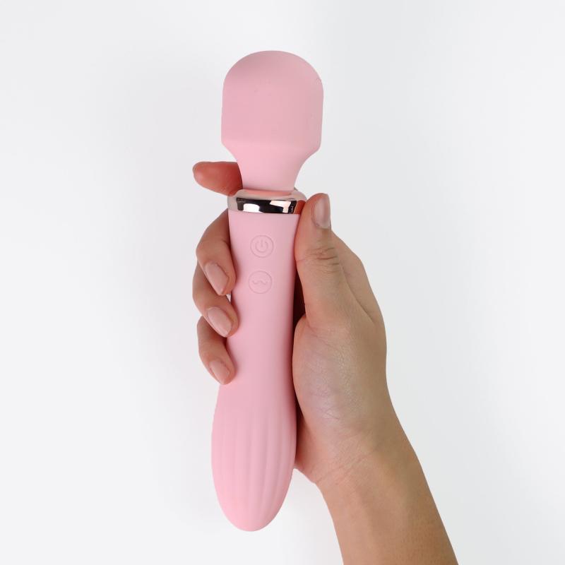 Amina Truth 2-i-1 Genopladelig Wand og Dildo Vibrator