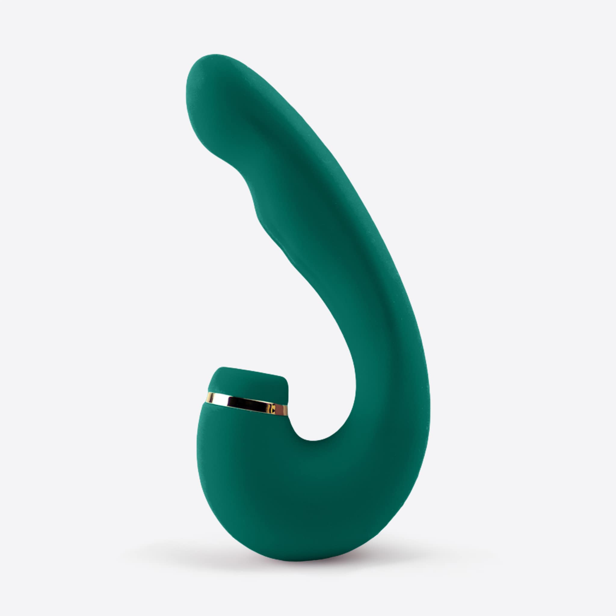 Amina Curvey G-spot Dildo Vibrator - Grøn Tilbud!