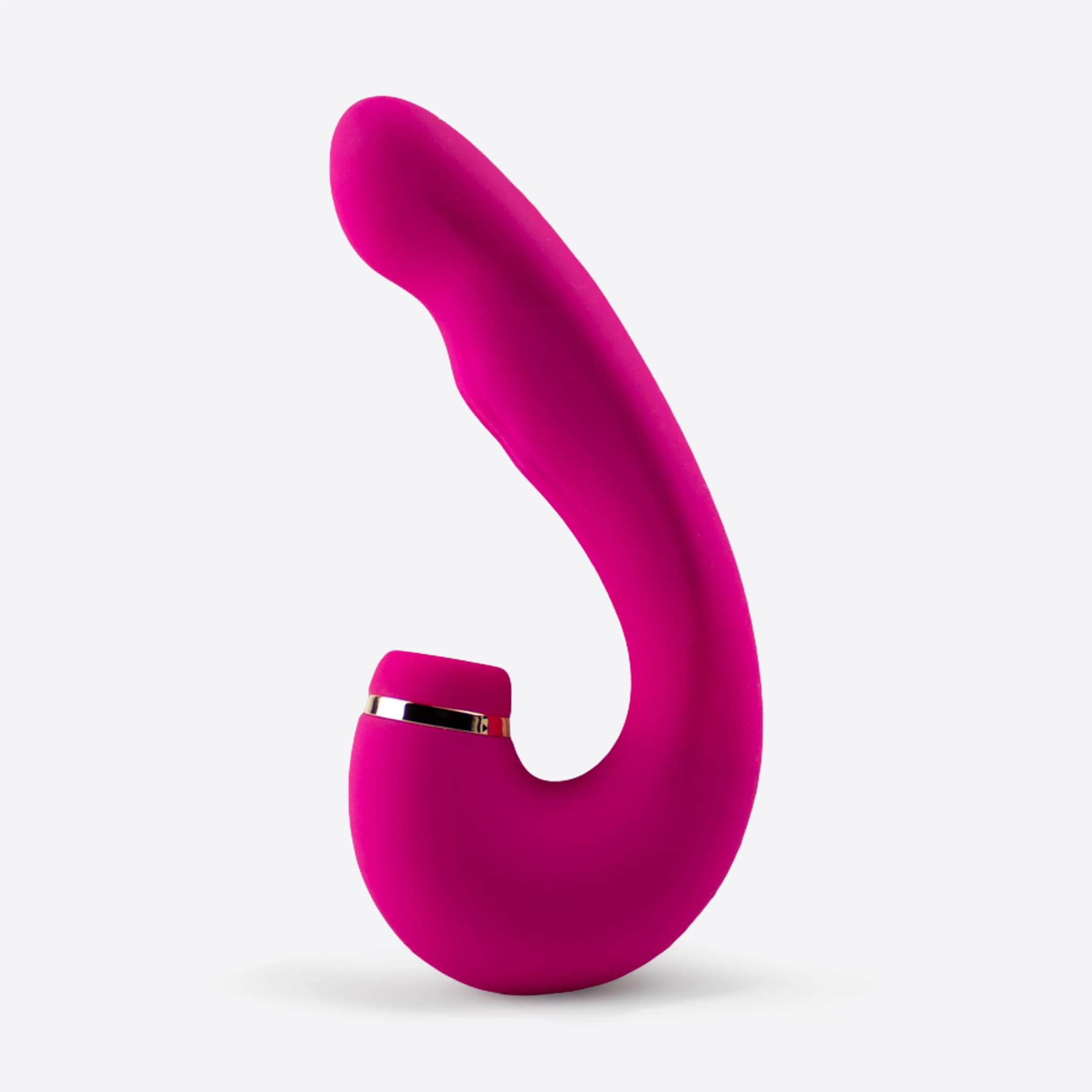 Amina Curvey Silikone G-spot Dildo Vibrator – Pink Nydelse
